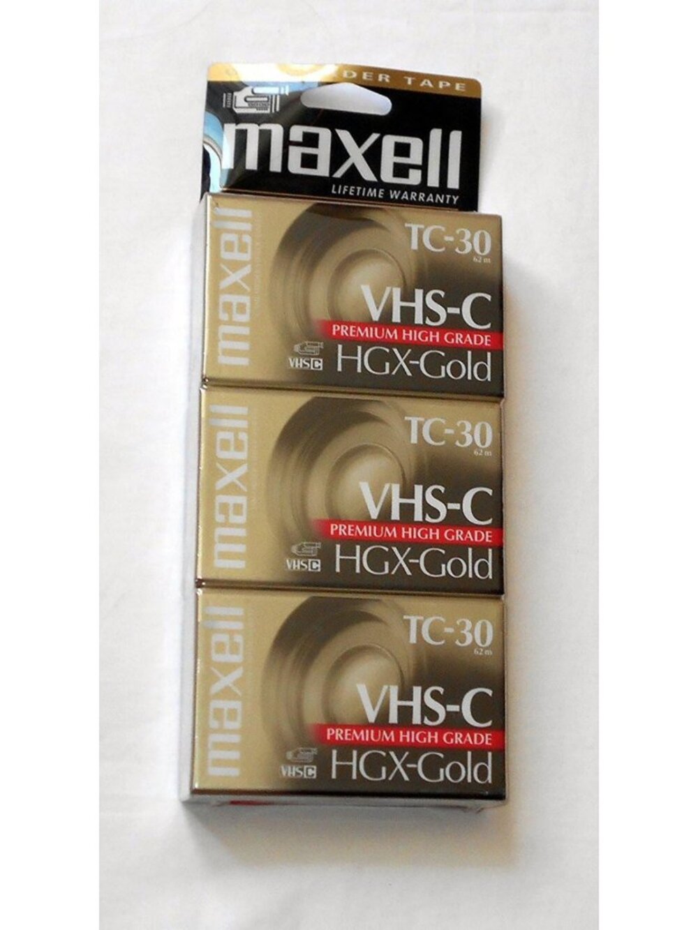 High-Quality VHS-C Camcorder Videocassette Tapes - 3 Pack for Video Recording